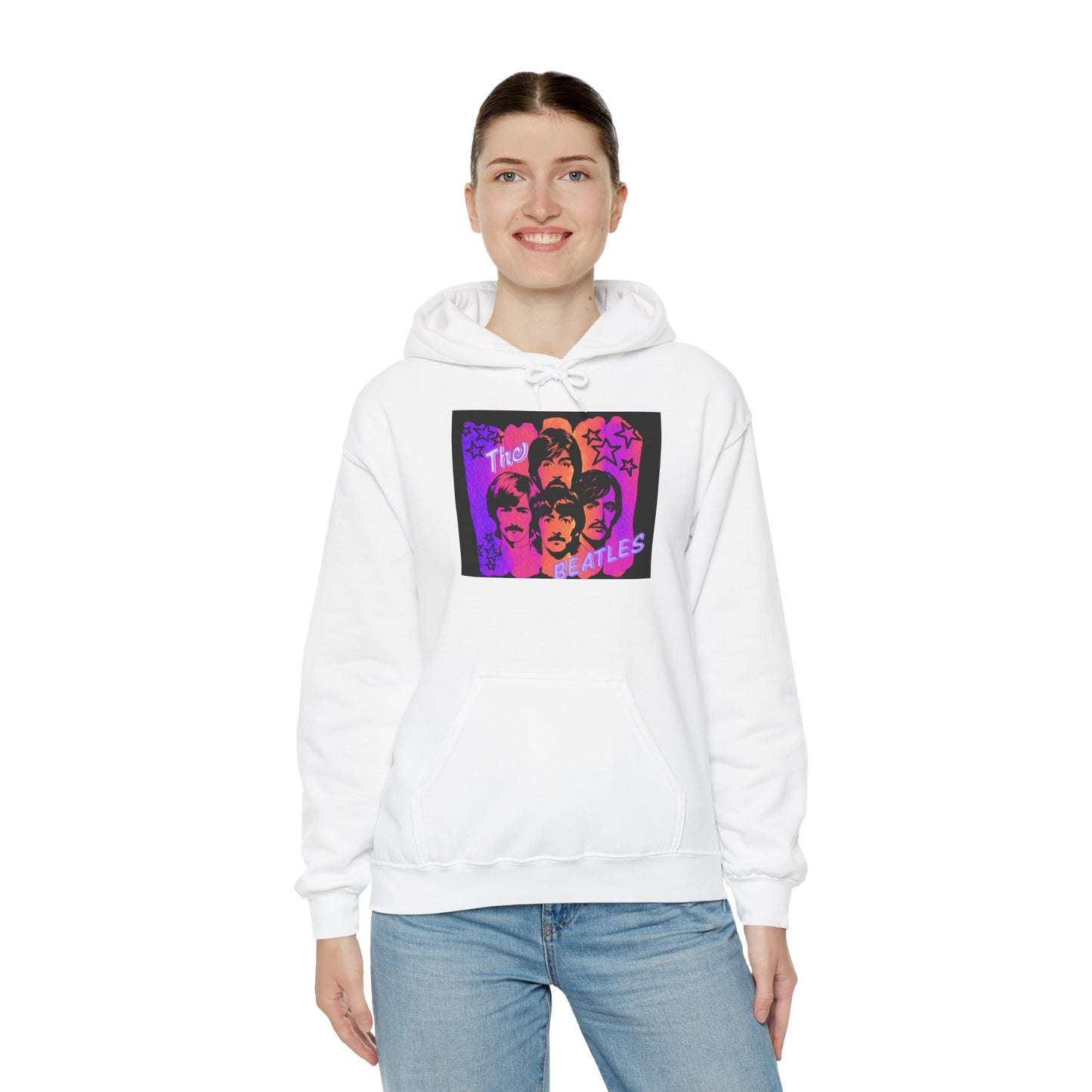Beatles-Inspired Unisex Hoodie, Nostalgic Fashion, Gift for Music Lovers, Cozy Layer for Concerts, Unique Vintage Style