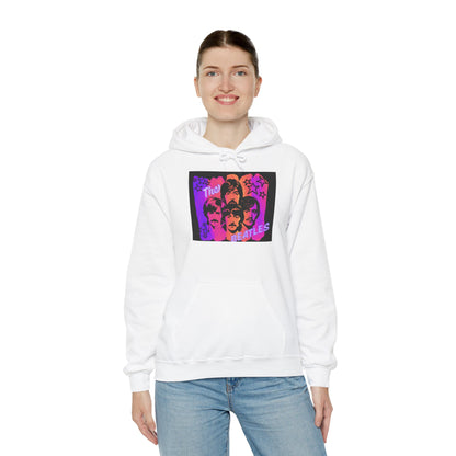 Beatles-Inspired Unisex Hoodie, Nostalgic Fashion, Gift for Music Lovers, Cozy Layer for Concerts, Unique Vintage Style