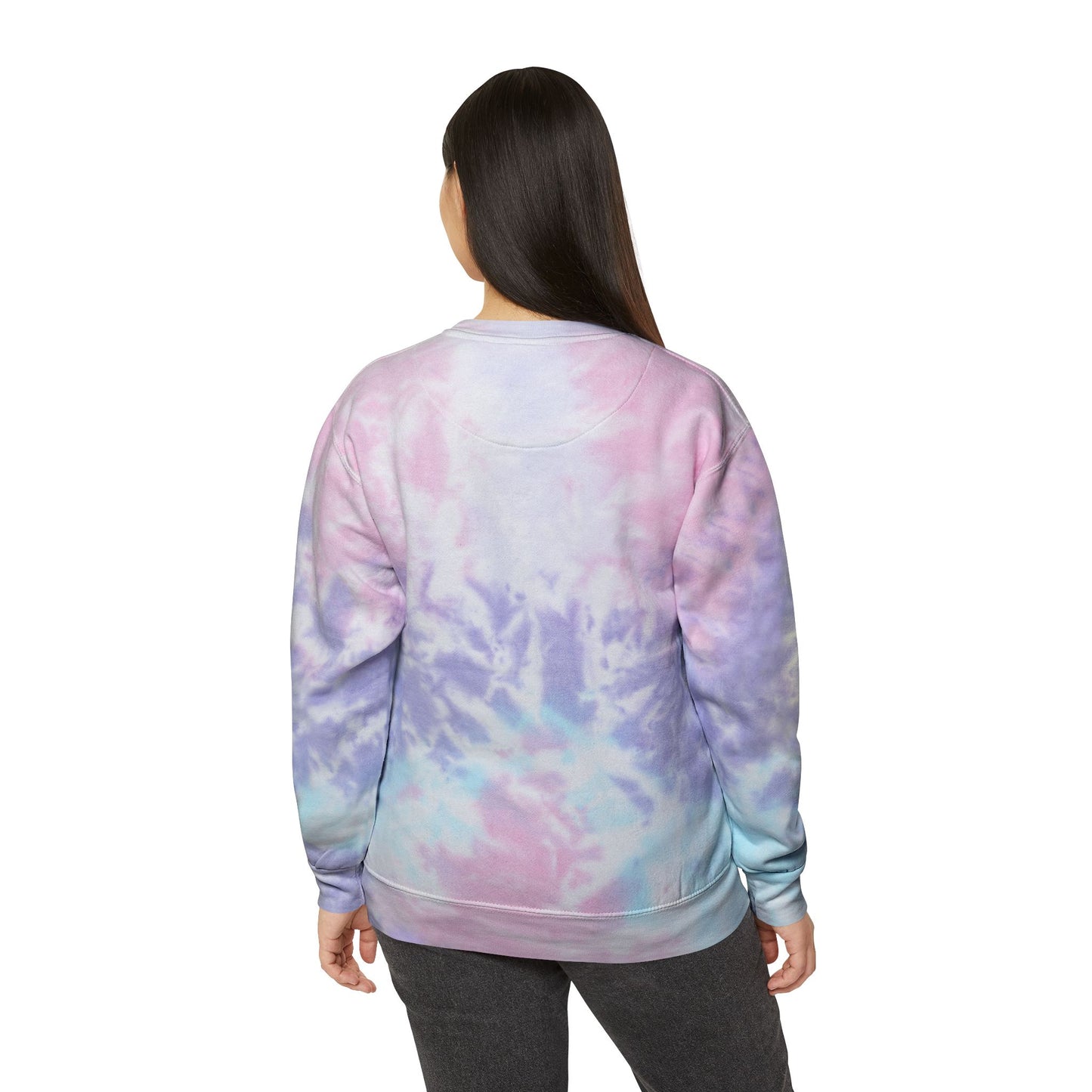 Cute Bunny Tie-Dye Sweatshirt, Unisex Tie-Dye Pullover, Pastel Cozy Sweatshirt, Unique Tie-Dye Apparel, Casual Fun Gift