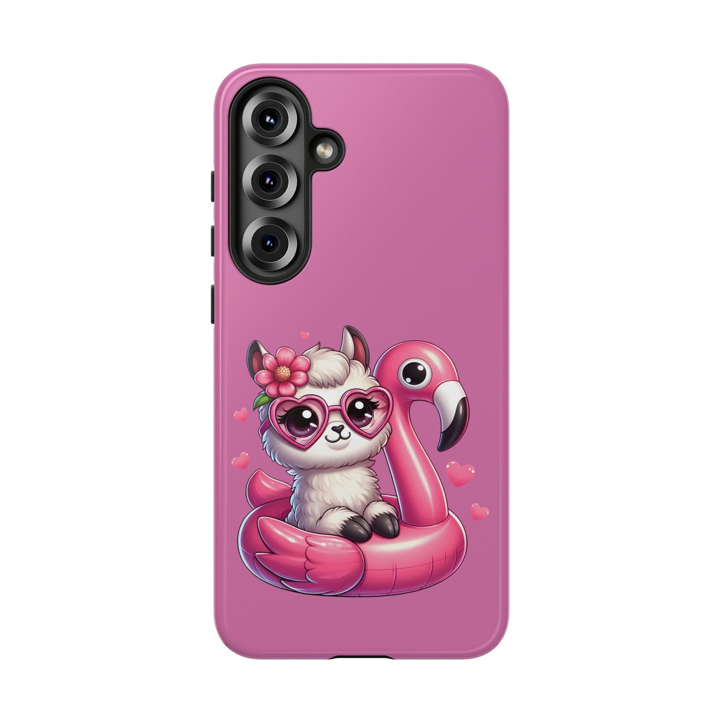 Cute Animal Phone Case, Phone Cover for Kids, Gift for Animal Lovers, Summer Vibes Accessory, Trendy Pink Case