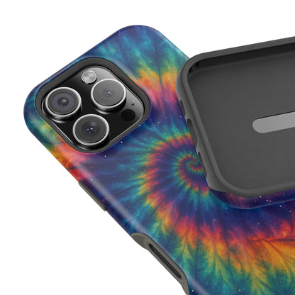 Colorful Tie-Dye Magnetic Phone Cases, Boho Phone Accessories, Unique Gift for Teens, Vibrant Phone Cover for Festivals, Summer Vibes