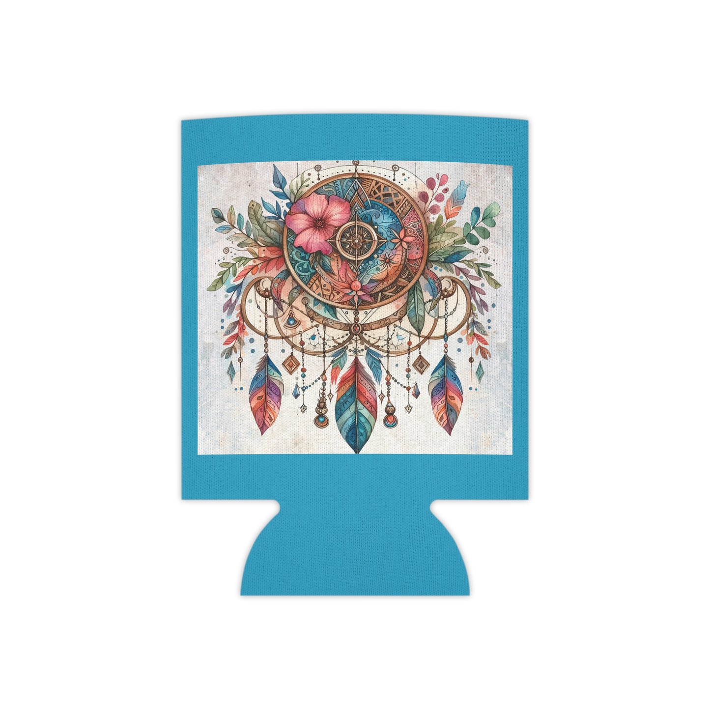 Dreamcatcher Can Cooler - Bohemian Beverage Holder, Perfect for Parties, Festivals, Outdoor Fun, Gifts for Nature Lovers, Summer Vibes