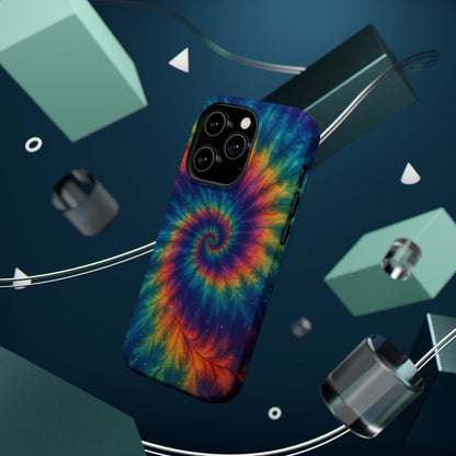 Colorful Tie-Dye Magnetic Phone Cases, Boho Phone Accessories, Unique Gift for Teens, Vibrant Phone Cover for Festivals, Summer Vibes