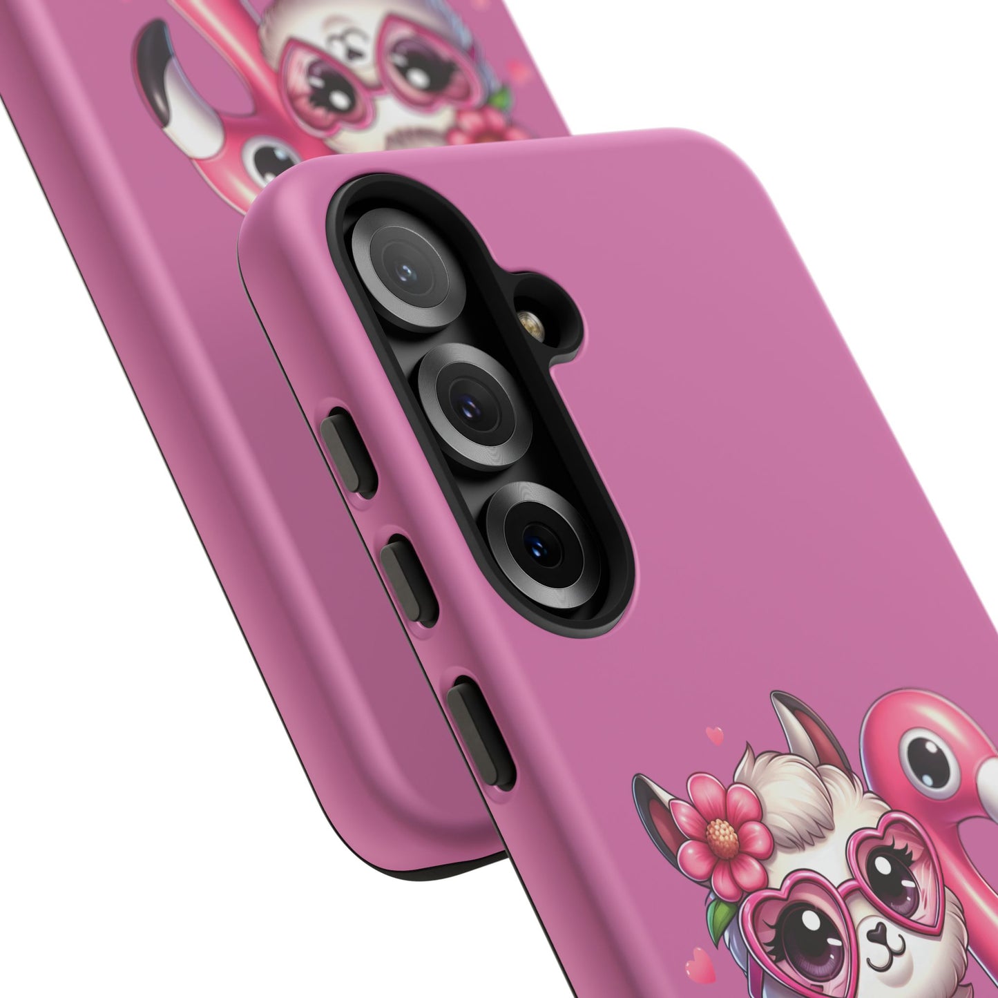 Cute Animal Phone Case, Phone Cover for Kids, Gift for Animal Lovers, Summer Vibes Accessory, Trendy Pink Case