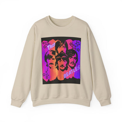 Retro Beatles inspired Crewneck Sweatshirt, Unisex Sweatshirt, Music Lover Gift, 60s Vintage Style, Cozy Casual Wear