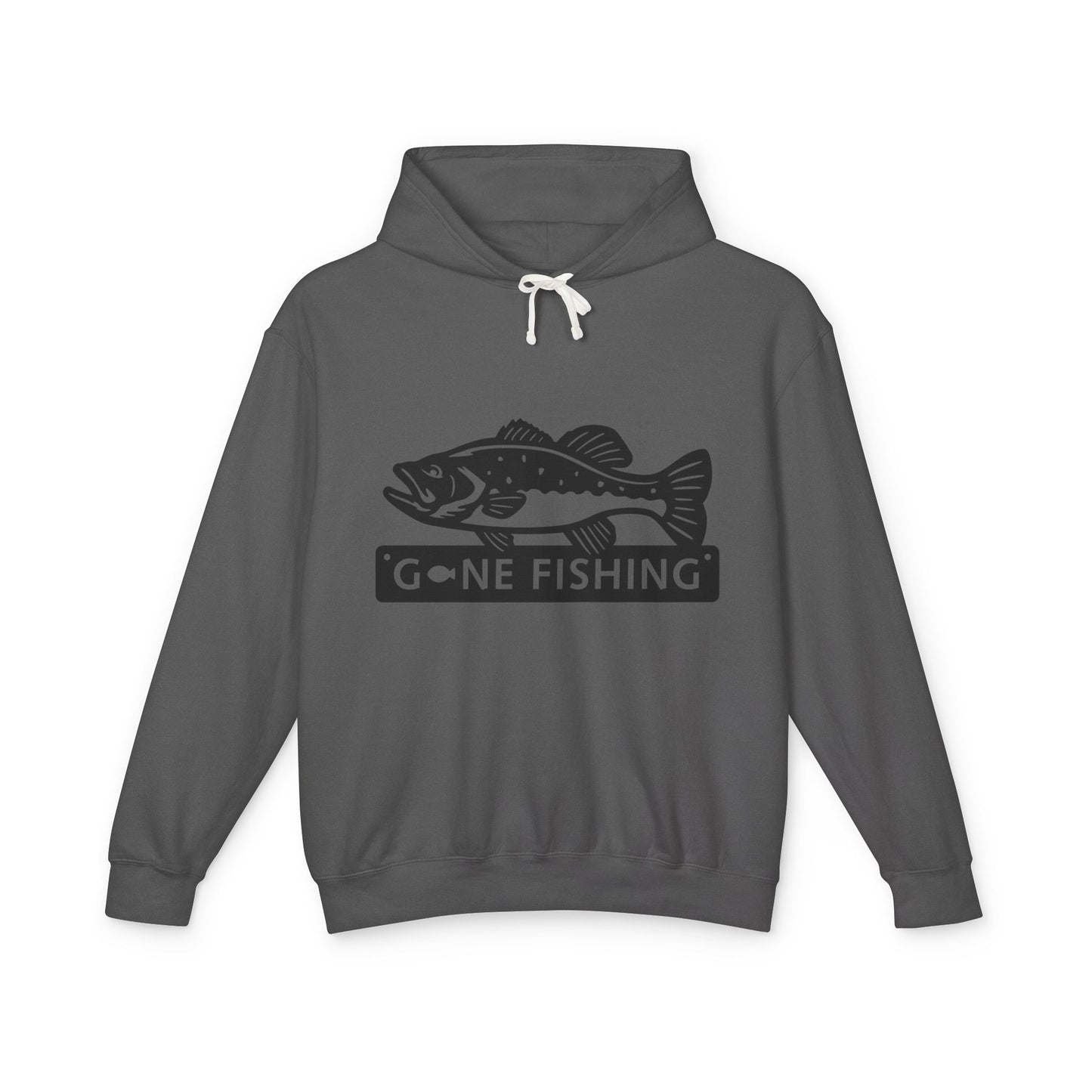 Gone Fishing Unisex Lightweight Hooded Sweatshirt | Perfect for Anglers, Fishing Gift, Outdoor Adventures, Casual Wear, Gift for Dad