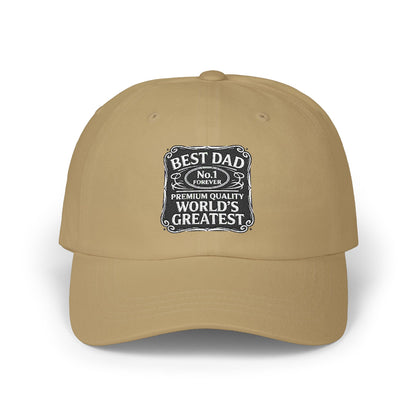 Classic Dad Cap - Best Dad Number 1 Hat, Perfect Father's Day Gift, Casual Style Cap, Unisex Fashion Accessory, Everyday Wear