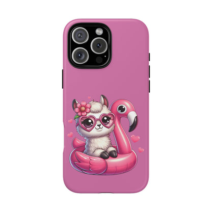 Cute Animal Phone Case, Phone Cover for Kids, Gift for Animal Lovers, Summer Vibes Accessory, Trendy Pink Case