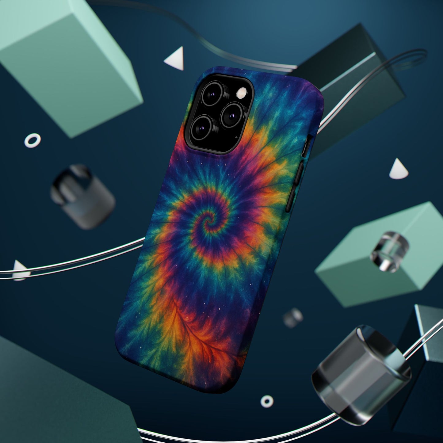 Colorful Tie-Dye Magnetic Phone Cases, Boho Phone Accessories, Unique Gift for Teens, Vibrant Phone Cover for Festivals, Summer Vibes