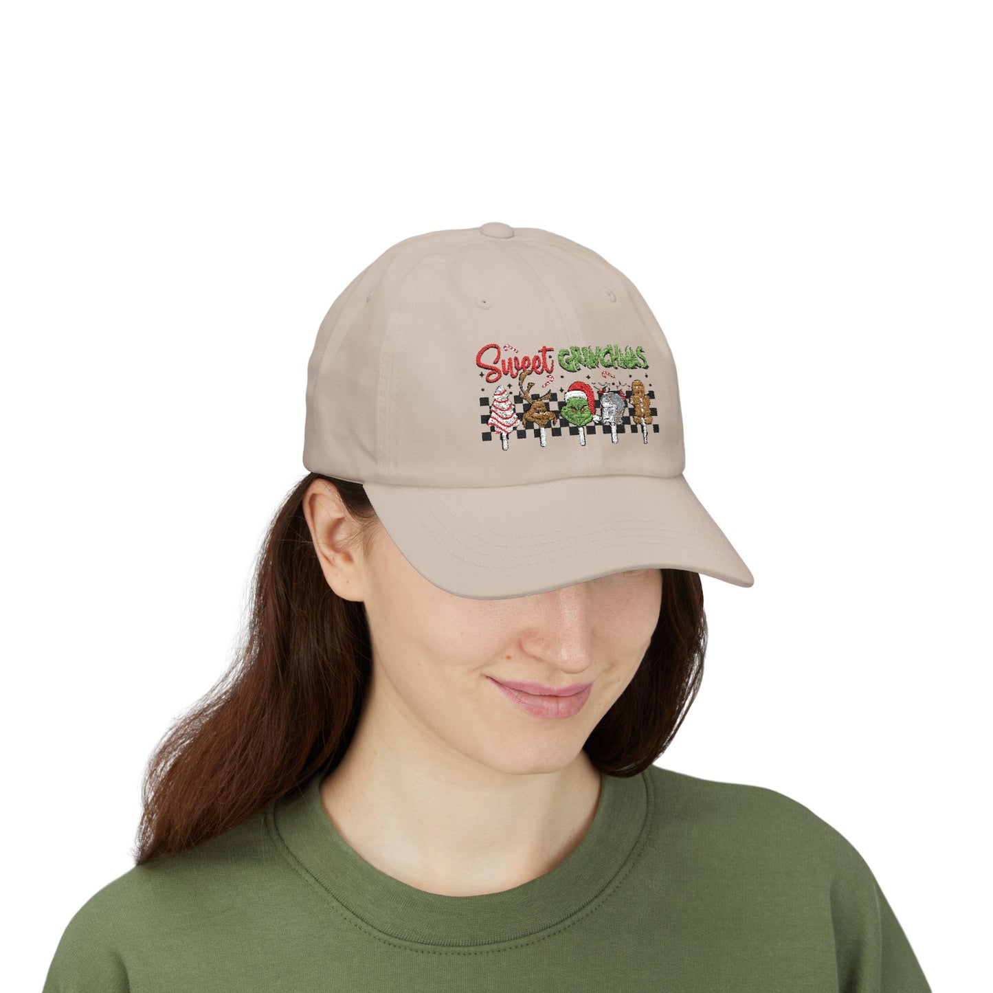 Festive Dad Cap - Sweet Grinchmas Hat for Holiday Cheer, Christmas Gift, Matching Family Outfit, Winter Accessory, Trendy Headwear