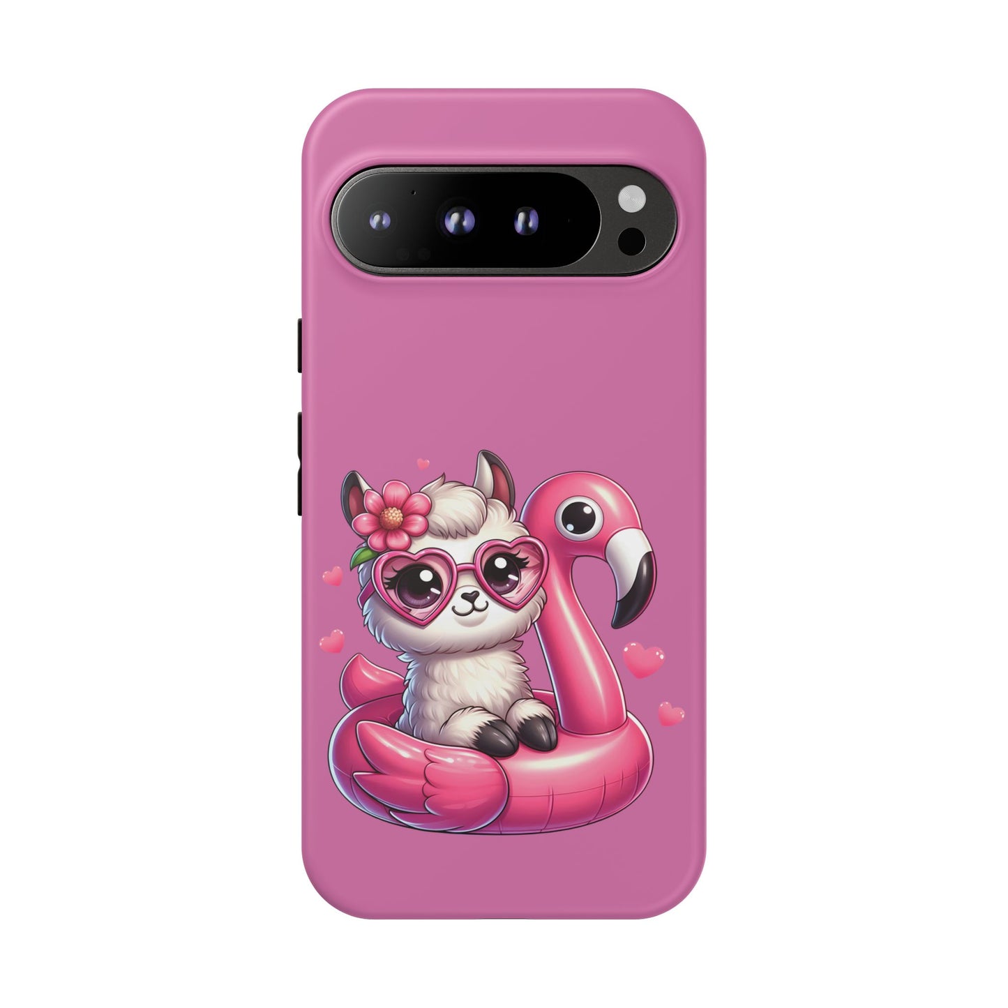 Cute Animal Phone Case, Phone Cover for Kids, Gift for Animal Lovers, Summer Vibes Accessory, Trendy Pink Case