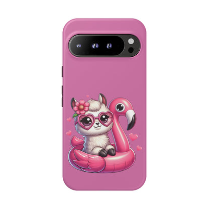 Cute Animal Phone Case, Phone Cover for Kids, Gift for Animal Lovers, Summer Vibes Accessory, Trendy Pink Case