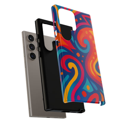 Vibrant Phone Case - Colorful Tough Case, Protective Cover, Unique Design, Trendy Gift, Phone Accessory