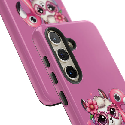 Cute Animal Phone Case, Phone Cover for Kids, Gift for Animal Lovers, Summer Vibes Accessory, Trendy Pink Case