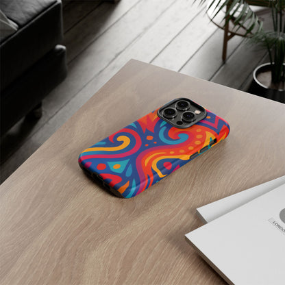 Vibrant Phone Case - Colorful Tough Case, Protective Cover, Unique Design, Trendy Gift, Phone Accessory