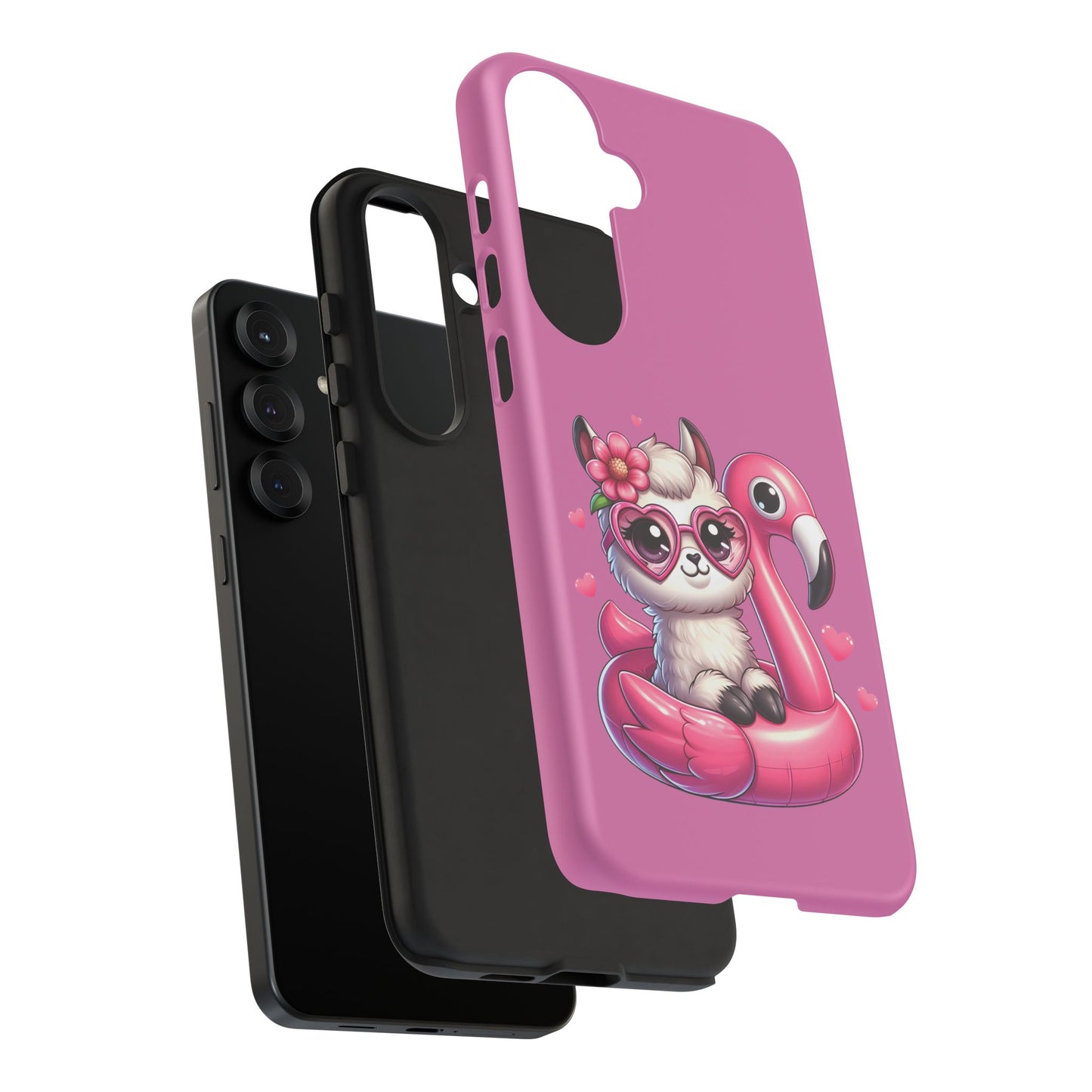 Cute Animal Phone Case, Phone Cover for Kids, Gift for Animal Lovers, Summer Vibes Accessory, Trendy Pink Case