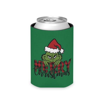 Grinch Holiday Can Cooler, Funny Drink Holder, Christmas Beer Sleeve, Gifts for Grinch Fans, Holiday Party Accessories