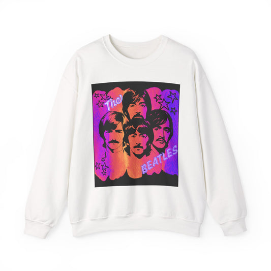 Retro Beatles inspired Crewneck Sweatshirt, Unisex Sweatshirt, Music Lover Gift, 60s Vintage Style, Cozy Casual Wear