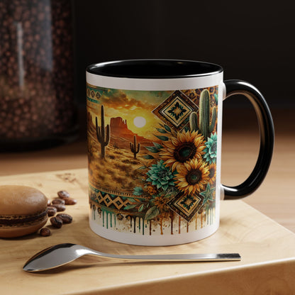 Desert Sunset Coffee Mug with Cacti and Sunflowers, Boho Mug, Gift for Nature Lovers, Coffee Lovers Gift, Southwestern Decor, Unique [...]