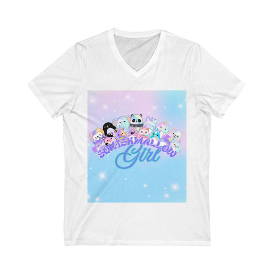 Unisex Jersey Short Sleeve V-Neck Tee