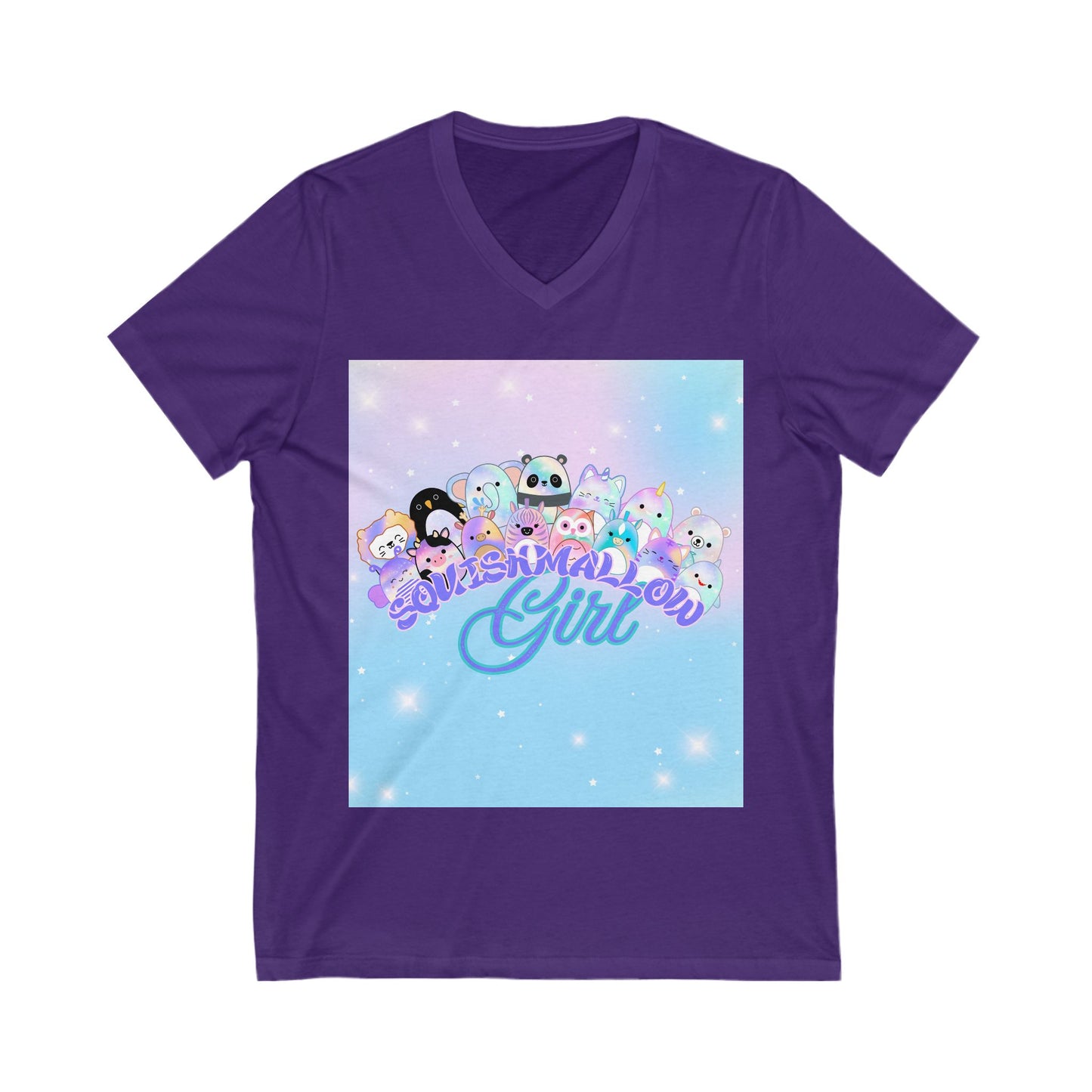 Unisex Jersey Short Sleeve V-Neck Tee