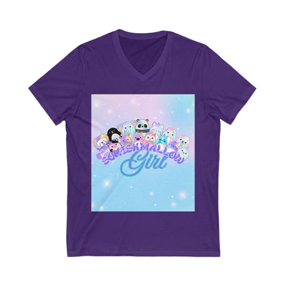Unisex Jersey Short Sleeve V-Neck Tee