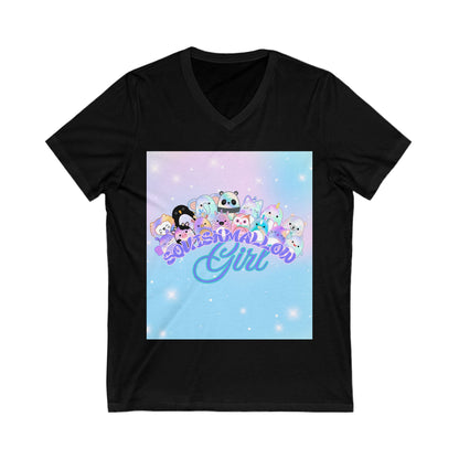 Unisex Jersey Short Sleeve V-Neck Tee