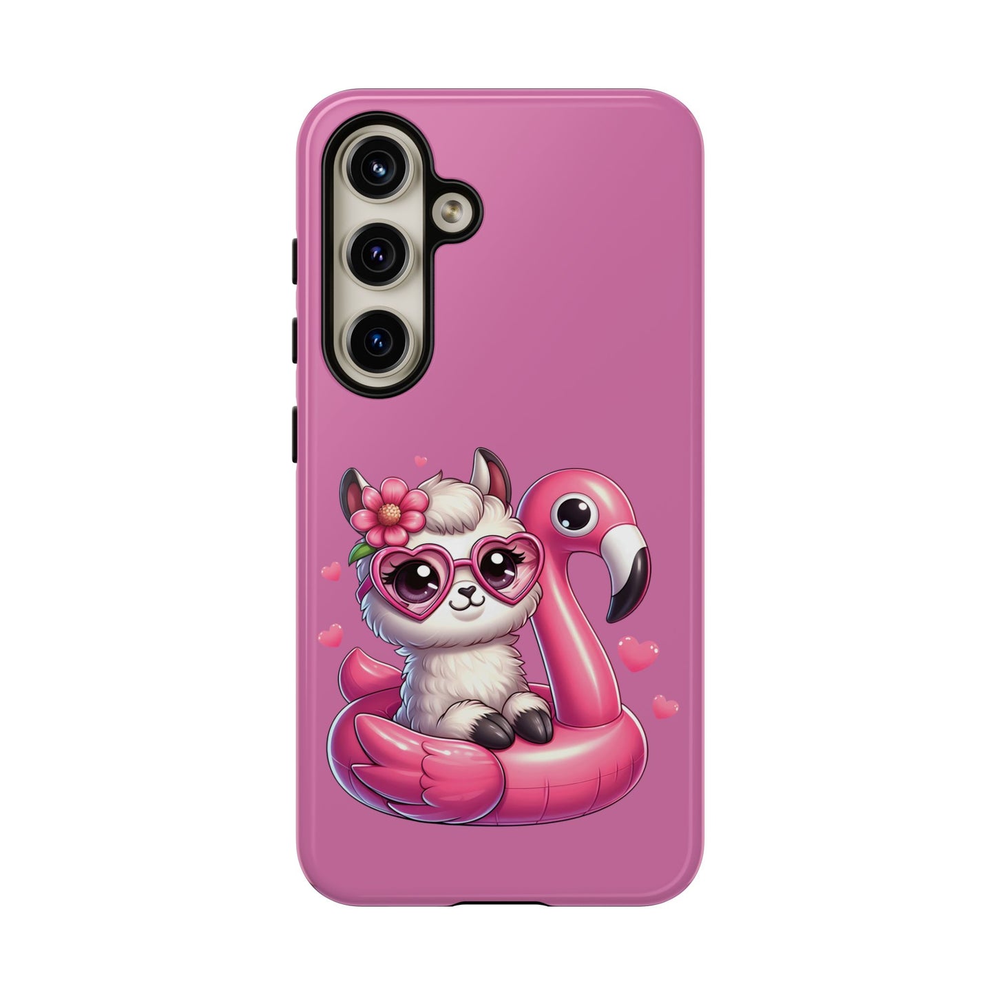 Cute Animal Phone Case, Phone Cover for Kids, Gift for Animal Lovers, Summer Vibes Accessory, Trendy Pink Case