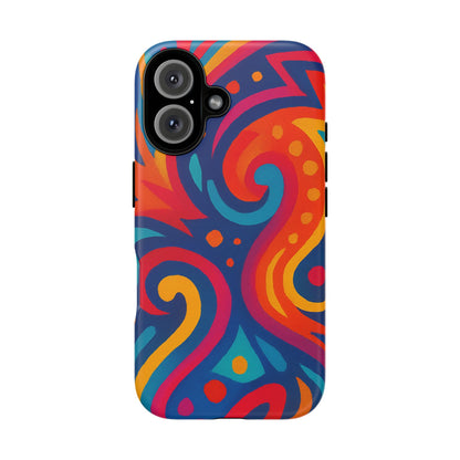 Vibrant Phone Case - Colorful Tough Case, Protective Cover, Unique Design, Trendy Gift, Phone Accessory