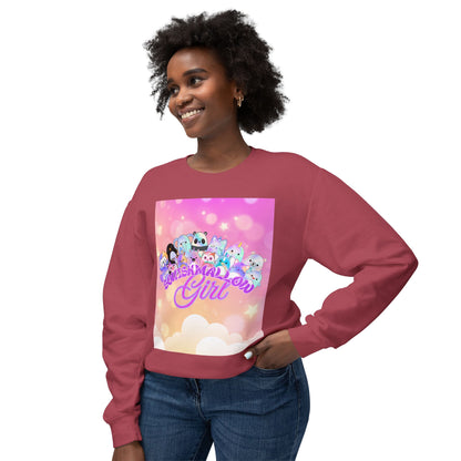 Whimsical Crewneck Sweatshirt for Dreamers, Cute Gift for Girls, Cheerful Casual Wear, Cozy Fashion, Perfect for Birthdays