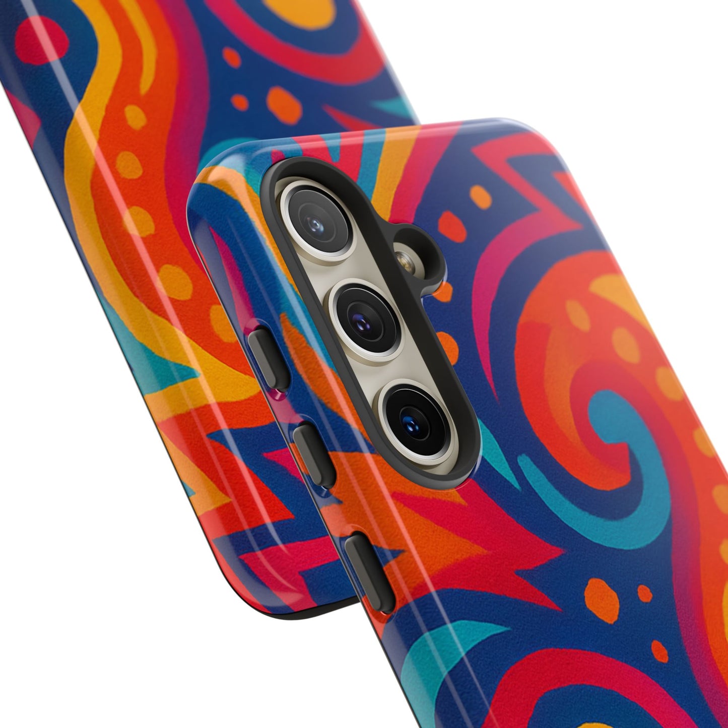 Vibrant Phone Case - Colorful Tough Case, Protective Cover, Unique Design, Trendy Gift, Phone Accessory