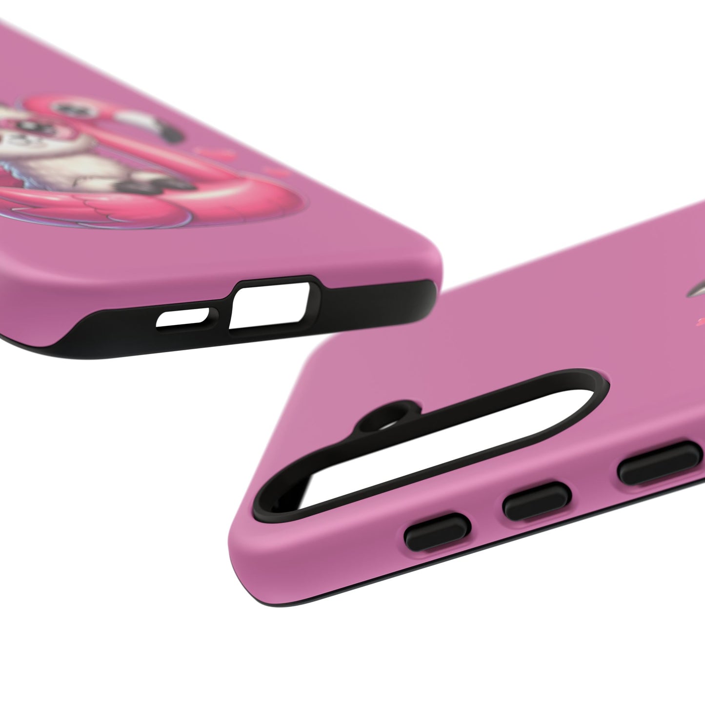 Cute Animal Phone Case, Phone Cover for Kids, Gift for Animal Lovers, Summer Vibes Accessory, Trendy Pink Case