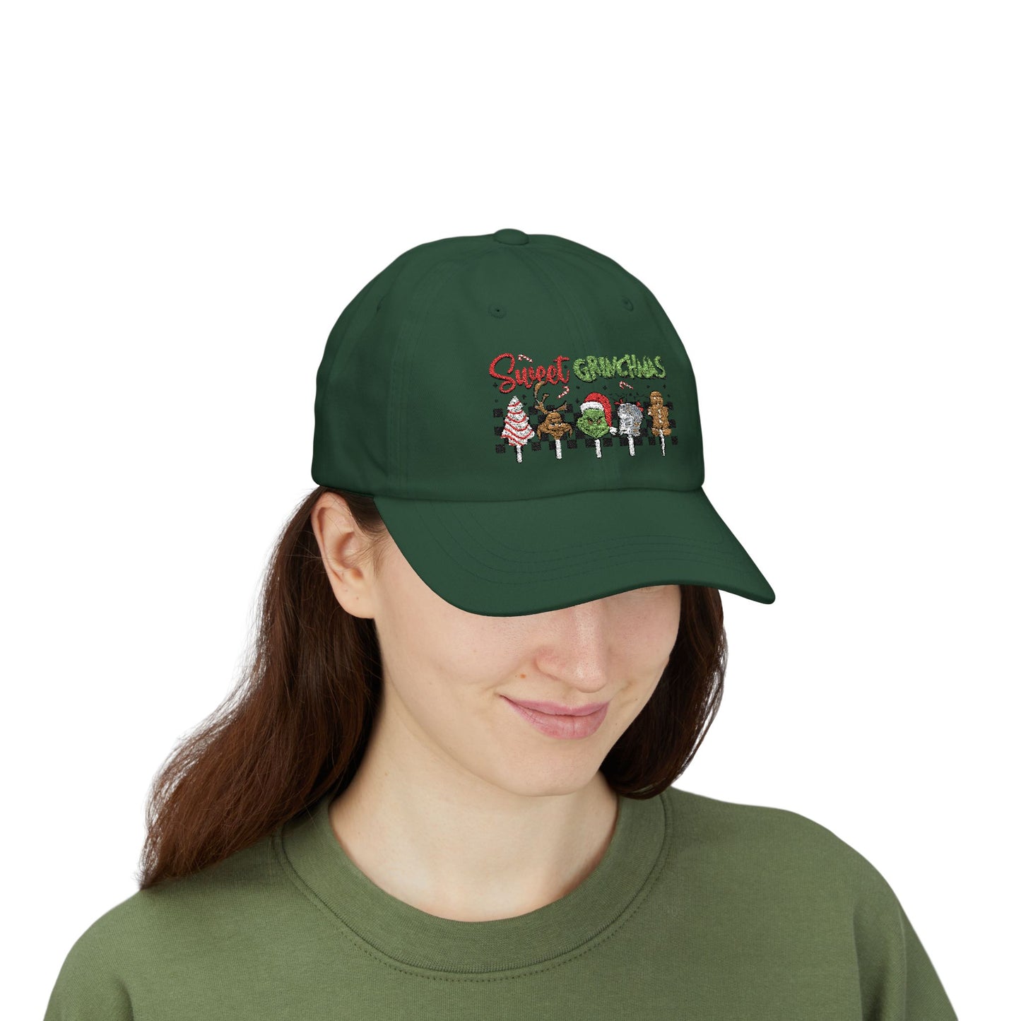 Festive Dad Cap - Sweet Grinchmas Hat for Holiday Cheer, Christmas Gift, Matching Family Outfit, Winter Accessory, Trendy Headwear
