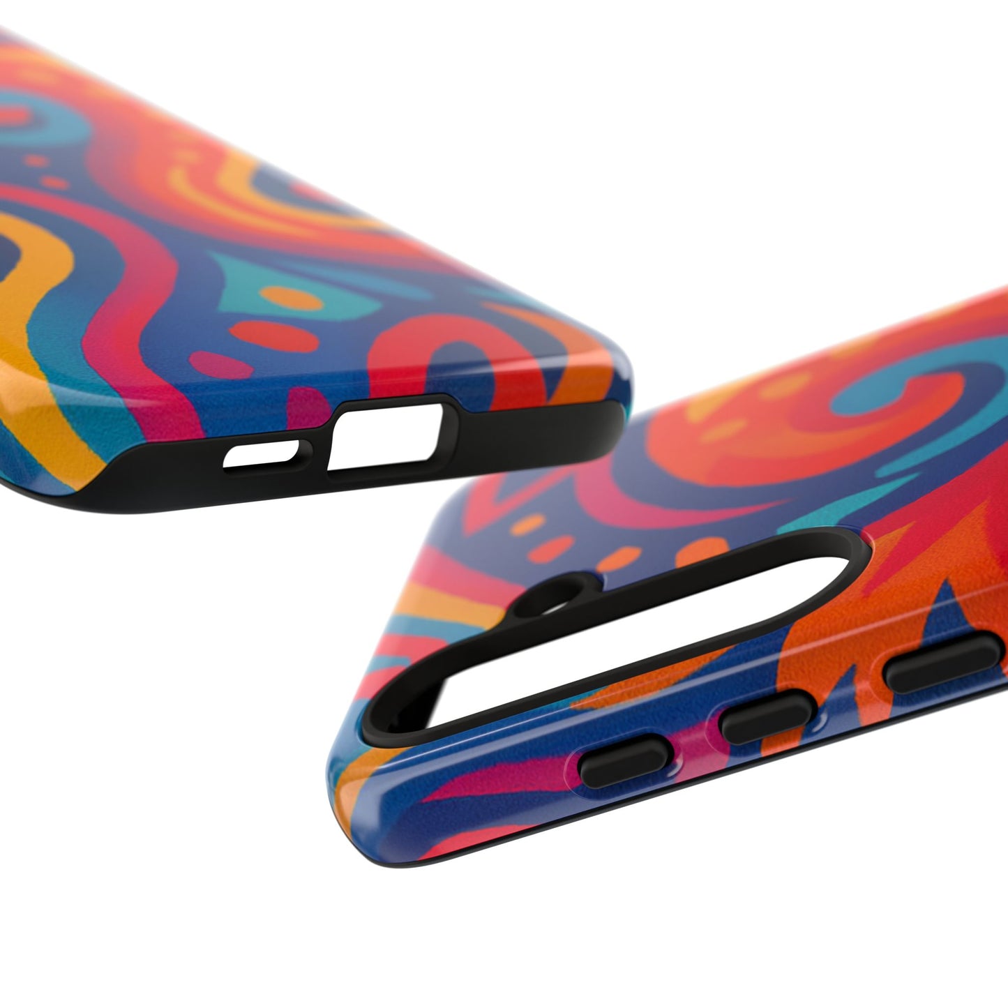 Vibrant Phone Case - Colorful Tough Case, Protective Cover, Unique Design, Trendy Gift, Phone Accessory