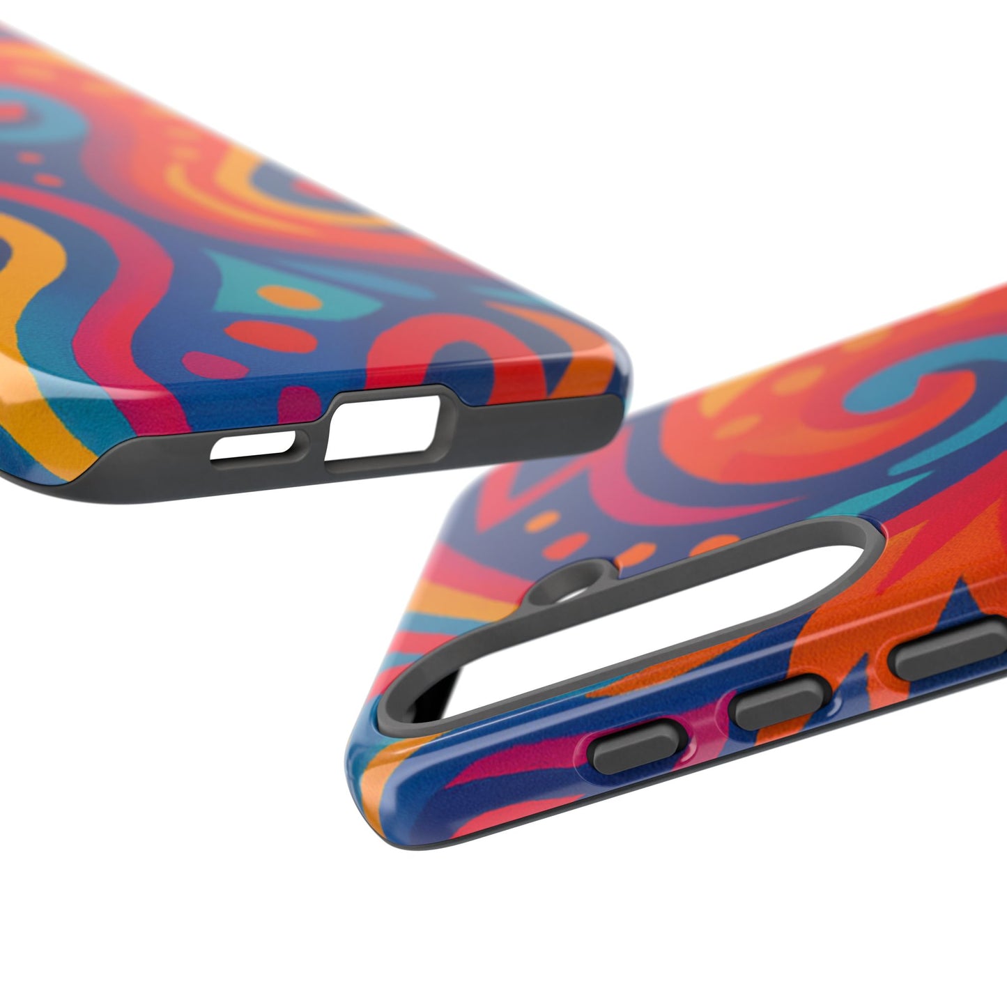 Vibrant Phone Case - Colorful Tough Case, Protective Cover, Unique Design, Trendy Gift, Phone Accessory