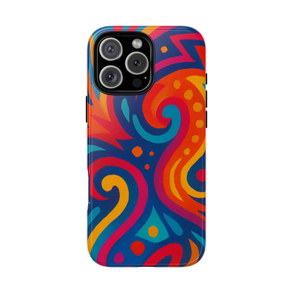 Vibrant Phone Case - Colorful Tough Case, Protective Cover, Unique Design, Trendy Gift, Phone Accessory