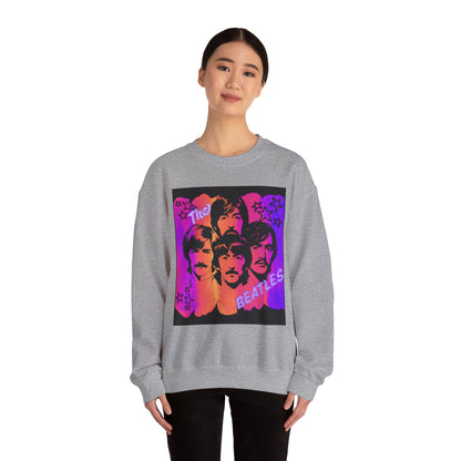 Retro Beatles inspired Crewneck Sweatshirt, Unisex Sweatshirt, Music Lover Gift, 60s Vintage Style, Cozy Casual Wear