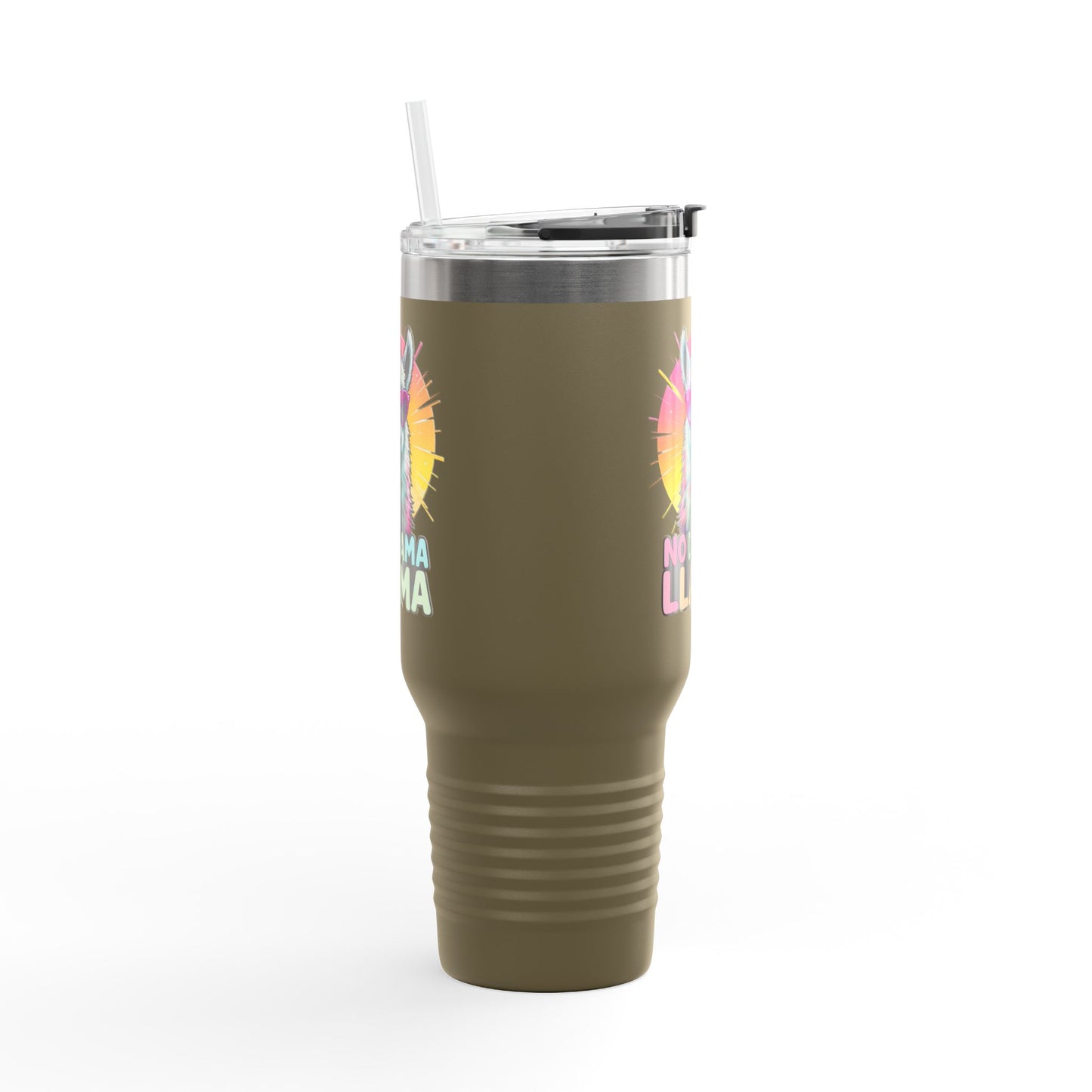 No Drama Llama Insulated Travel Mug, 40oz - Fun, Colorful Drinkware for Llama Lovers, Perfect Gift for Birthdays, Travel, or Camping, [...]