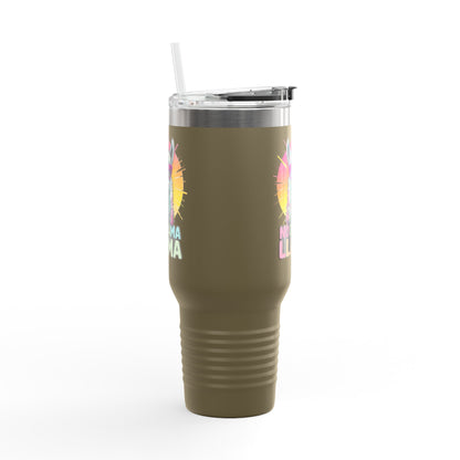 No Drama Llama Insulated Travel Mug, 40oz - Fun, Colorful Drinkware for Llama Lovers, Perfect Gift for Birthdays, Travel, or Camping, [...]