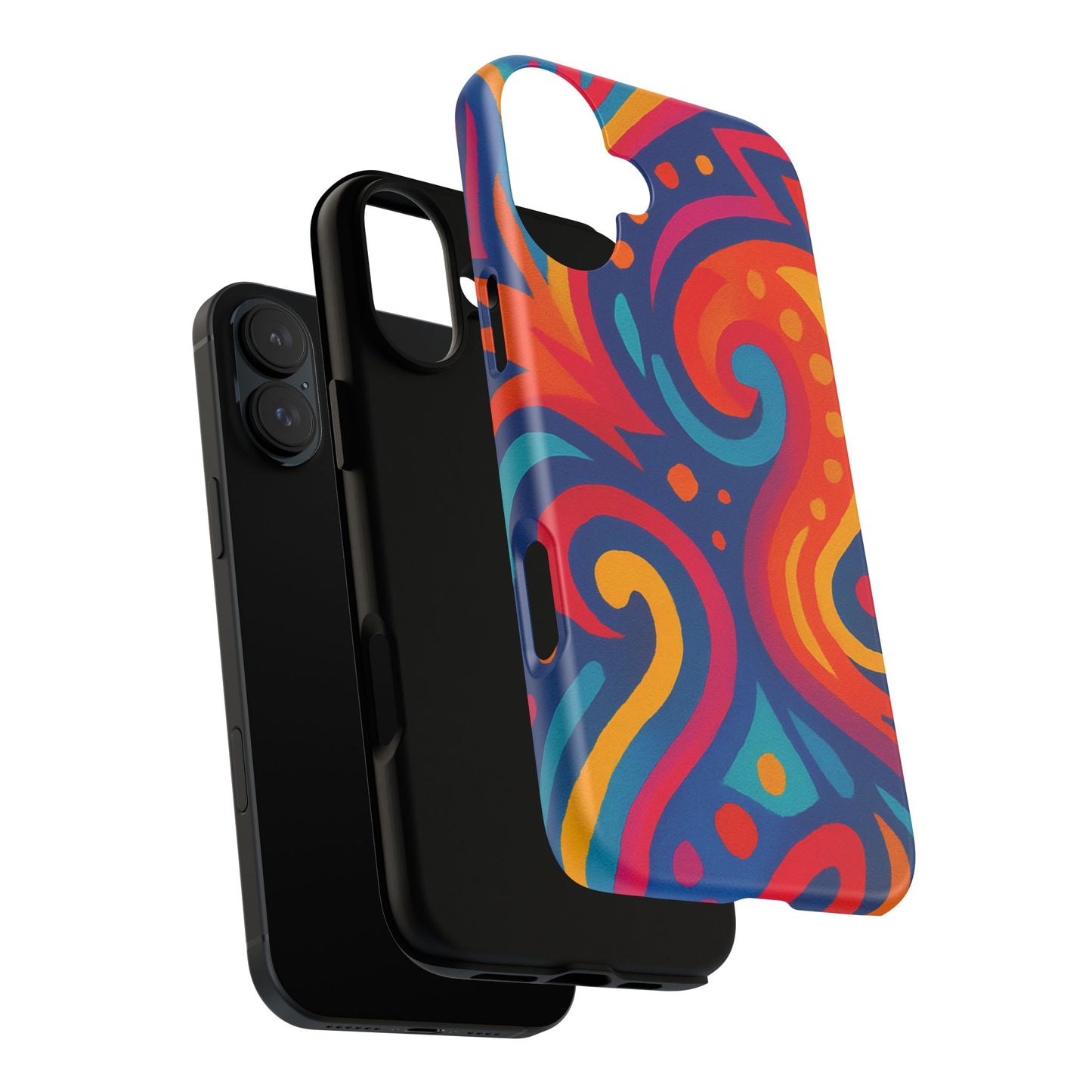 Vibrant Phone Case - Colorful Tough Case, Protective Cover, Unique Design, Trendy Gift, Phone Accessory