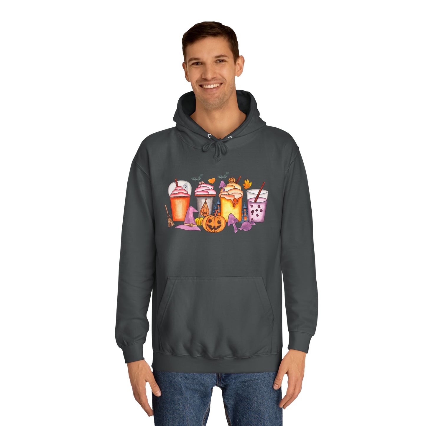 Unisex Halloween Hoodie for adults that want some fun drinking designs to give their clothes a pop of color