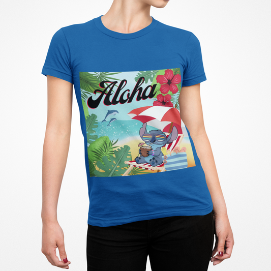 Aloha Paradise Kids Tee, Summer Shirt, Beachwear, Vacation Gift, Nature Lover Gift, Tropical Vibes, Kids Summer Fashion