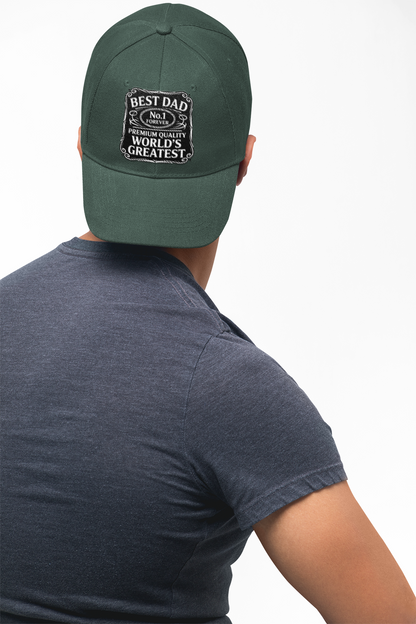 Classic Dad Cap - Best Dad Number 1 Hat, Perfect Father's Day Gift, Casual Style Cap, Unisex Fashion Accessory, Everyday Wear