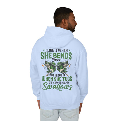 Gone Fishing Unisex Lightweight Hooded Sweatshirt | Perfect for Anglers, Fishing Gift, Outdoor Adventures, Casual Wear, Gift for Dad