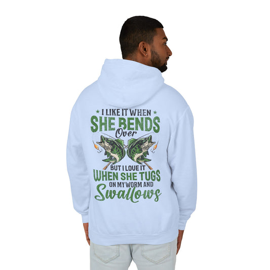 Gone Fishing Unisex Lightweight Hooded Sweatshirt | Perfect for Anglers, Fishing Gift, Outdoor Adventures, Casual Wear, Gift for Dad