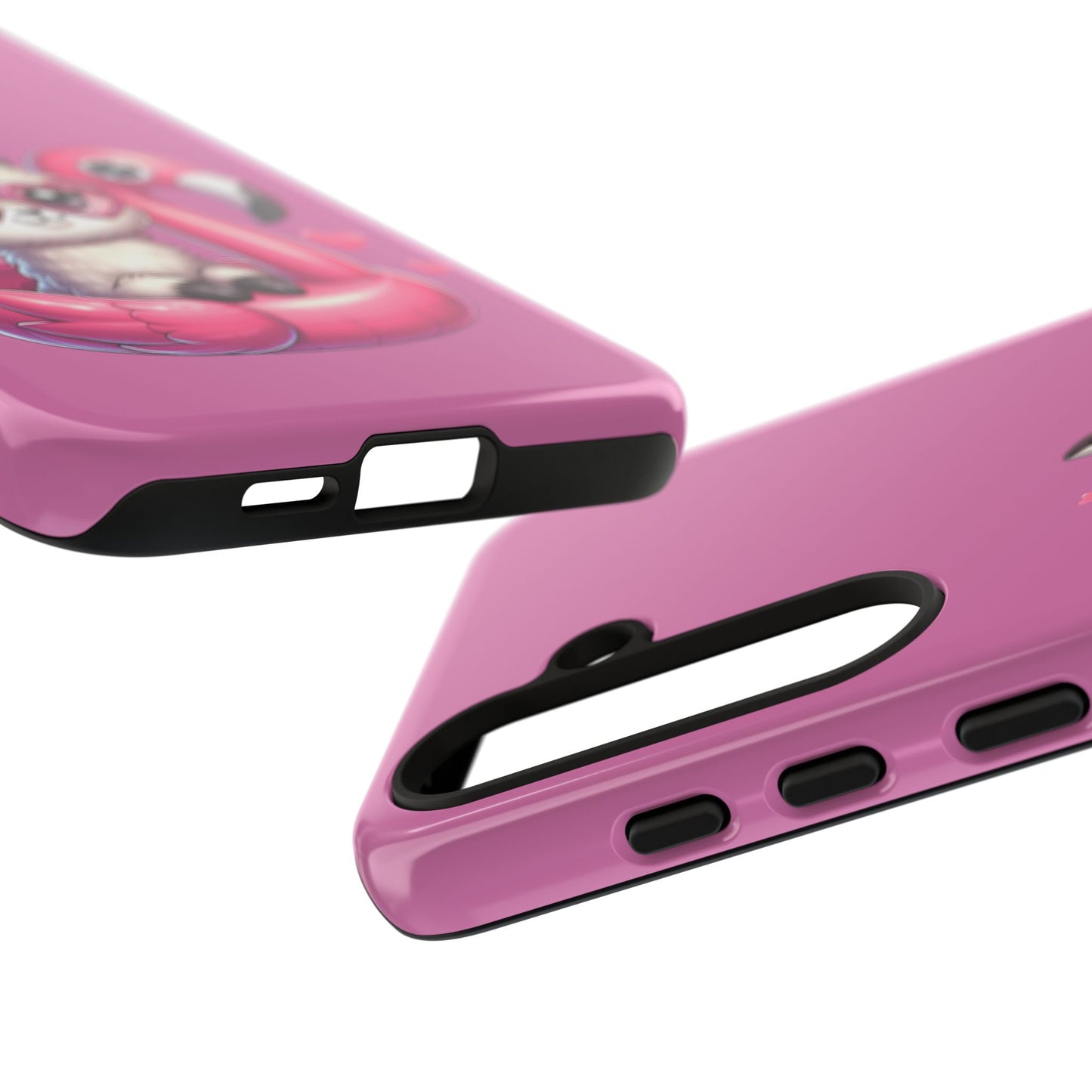 Cute Animal Phone Case, Phone Cover for Kids, Gift for Animal Lovers, Summer Vibes Accessory, Trendy Pink Case