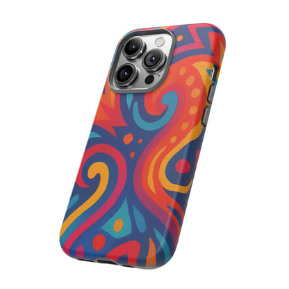 Vibrant Phone Case - Colorful Tough Case, Protective Cover, Unique Design, Trendy Gift, Phone Accessory