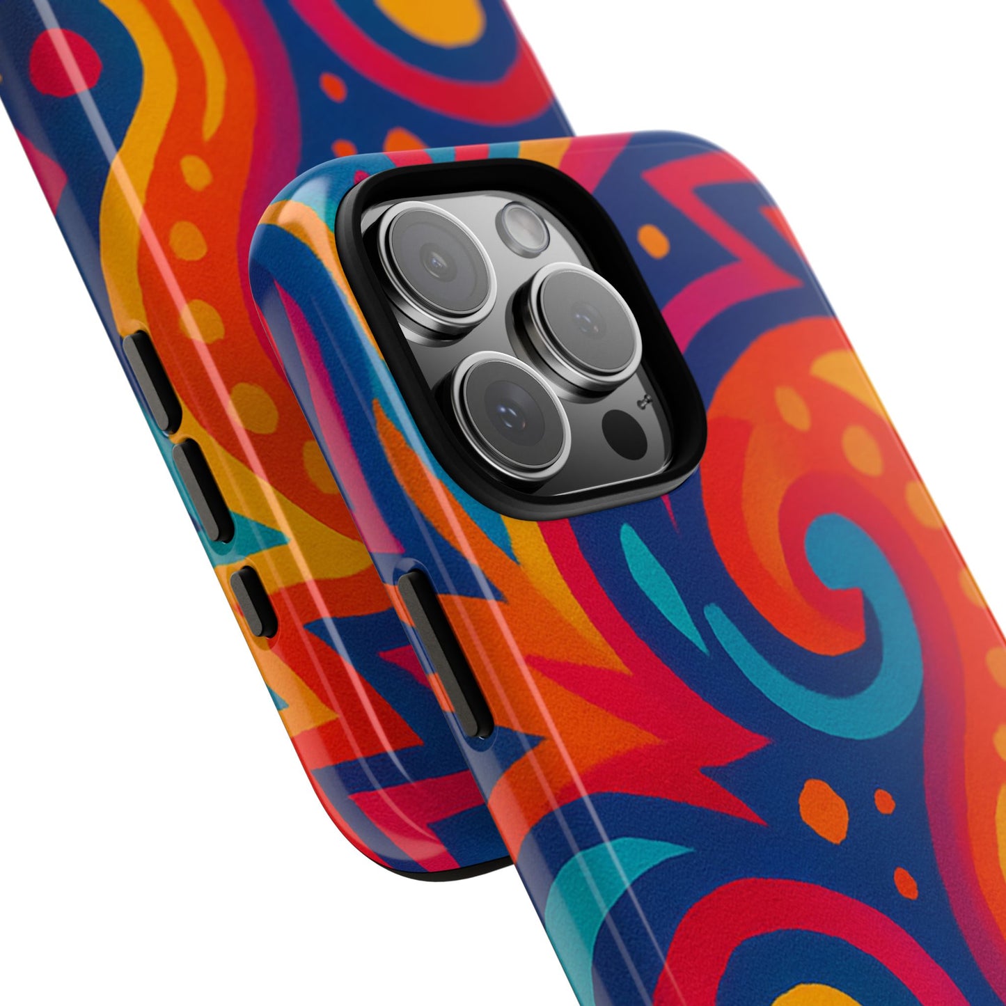 Vibrant Phone Case - Colorful Tough Case, Protective Cover, Unique Design, Trendy Gift, Phone Accessory