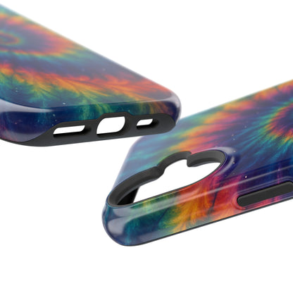 Colorful Tie-Dye Magnetic Phone Cases, Boho Phone Accessories, Unique Gift for Teens, Vibrant Phone Cover for Festivals, Summer Vibes