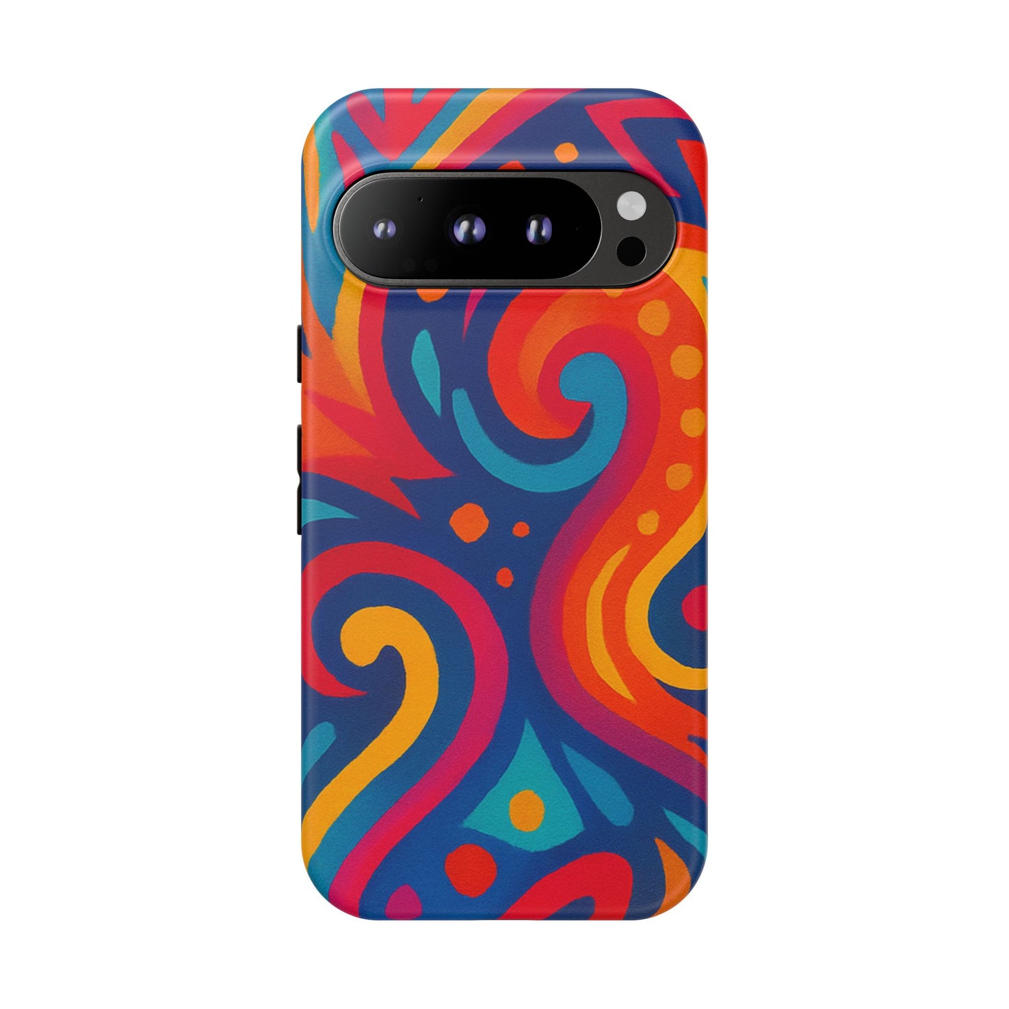 Vibrant Phone Case - Colorful Tough Case, Protective Cover, Unique Design, Trendy Gift, Phone Accessory